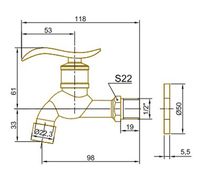 Товар: Кран для одного типа воды Bronze de Luxe 21599/2 Бронза - фото 2 Кран для одного типа воды Bronze de Luxe 21599/2 Бронза — фото 2, Краны