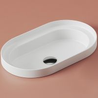 Раковина Artceram Fuori 60 TFL033 01 00 Белая — фото 1, Раковины встраиваемые сверху