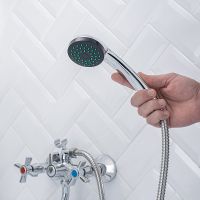 Смеситель для ванны Ростовская Мануфактура Сантехники SL118-140 универсальный Хром — фото 5, Для душа и ванны