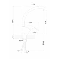 Смеситель для кухни Florentina Омега 313.12H.1123.105 Коричневый — фото 2, Смесители для кухни