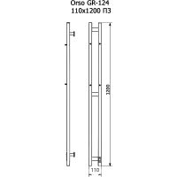 Электрический полотенцесушитель Grois Orso GR-124 11/120 П3 9016 R диммер справа Белый матовый — фото 2, Электрические полотенцесушители