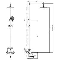 Товар: Душевая система Caprigo Atlantic 51-310-crm Хром - фото 2 Душевая система Caprigo Atlantic 51-310-crm Хром — фото 2, Душевые системы