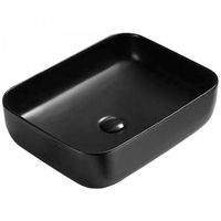 Раковина-чаша CeramaLux 50 2105 Черная матовая — фото 1, Раковины накладные