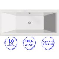 Акриловая ванна C-Bath Poseidon 170x75 CBQ008001 без гидромассажа — фото 1, Акриловые ванны
