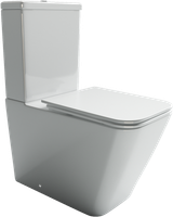 Унитаз компакт Ceramicanova Cubic CN1803-B без бачка и с сиденьем Микролифт — фото 2, Напольные унитазы