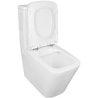 Унитаз компакт Azario Quadro AZ-2175 Белый с бачком и сиденьем Микролифт — фото 10, Напольные унитазы