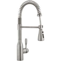 Смеситель для кухни E.C.A. Flux 406218019EX Сталь — фото 1, Смесители для кухни