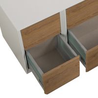 Шкафчик подвесной совместимый с базой под раковину CEZARES BELLAGIO 54719 Rovere tabacco — фото 2, Шкафы для ванной