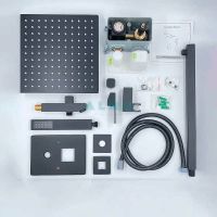 Душевая система ALMAes Teivaz TVZ-1805 Черная матовая — фото 15, Встраиваемые душевые комплекты