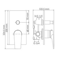 Товар: Wiese 8461 Смеситель для ванны и душа - фото 6 Wiese 8461 Смеситель для ванны и душа — фото 6, Для душа и ванны
