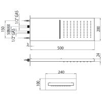 Товар: Верхний душ Bossini Manhattan I00570.073 Черный матовый - фото 3 Верхний душ Bossini Manhattan I00570.073 Черный матовый — фото 3, Верхние души