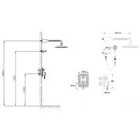 Товар: Душевая система Bronze de Luxe Windsor 10138DF Бронза - фото 2 Душевая система Bronze de Luxe Windsor 10138DF Бронза — фото 2, Встраиваемые душевые комплекты