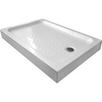 Акриловый поддон для душа Gemy 100х80х16 прямоугольный Белый — фото 1, Акриловые душевые поддоны