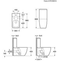 Товар: Унитаз компакт Ambassador Forsa 247K19001S с бачком и сиденьем Микролифт - фото 11 Унитаз компакт Ambassador Forsa 247K19001S с бачком и сиденьем Микролифт — фото 11, Напольные унитазы
