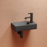 Раковина Ceramicanova Element 41 L CN6051LMDH Темный антрацит матовый — фото 14, Мини-раковины