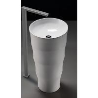 Товар: Раковина CeramaLux 42 G-309 Белая - фото 3 Раковина CeramaLux 42 G-309 Белая — фото 3, Раковины напольные