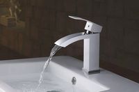 Смеситель для раковины Rose R15F R1501F Белый Хром — фото 3, Смесители для раковины