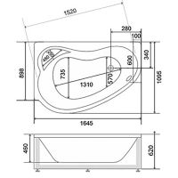Акриловая ванна BellSan Сабина 165x110 L 4627171530387 без гидромассажа — фото 3, Акриловые ванны