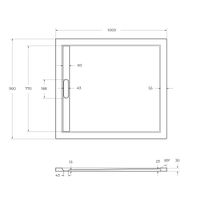 Товар: Поддон из искусственного мрамора CEZARES TRAY-AS-AH-100/90-30-W - фото 3 Поддон из искусственного мрамора CEZARES TRAY-AS-AH-100/90-30-W — фото 3, Душевые поддоны из литьевого мрамора