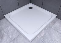 Товар: Душевой поддон (с ножками) из литого мрамора 90*90 квадратный, гладкое дно - фото 4 Душевой поддон (с ножками) из литого мрамора 90*90 квадратный, гладкое дно — фото 4, Акриловые душевые поддоны