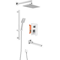 Душевая система Swedbe Platta 5545 Хром — фото 6, Встраиваемые душевые комплекты