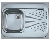 Мойка для кухни накладная CLASSIC 30L NAT-60 800X600 левая в комплекте с сифоном 1011717, — фото 1, Кухонные мойки