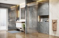 Товар: Душевая перегородка Ambassador Walk-in 110х200 15031103 профиль Хром стекло прозрачное - фото 4 Душевая перегородка Ambassador Walk-in 110х200 15031103 профиль Хром стекло прозрачное — фото 4, Душевые перегородки