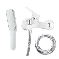 Смеситель для ванны Melodia della vita Moderno MDV35140_wt Белый Хром — фото 1, Смеситель для ванны