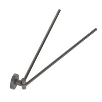 Полотенцедержатель двойной CEZARES RELAX-THD-S-GM — фото 2, Прочие аксессуары и комплектующие