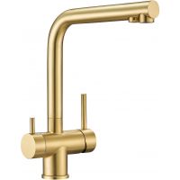 Смеситель для кухни Milacio Ultra MCU.558.GD Золото брашированное — фото 1, Смесители для кухни