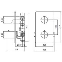 Смеситель для душа Bossini Oki New Z00002.045 Белый матовый — фото 2, Смеситель для душа