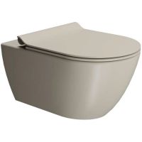 Унитаз GSI Pura 881508 подвесной Creta opaco без сиденья — фото 1, Подвесные унитазы