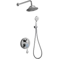 Душевая система Bronze de Luxe Yasmina NT800/B02-2 Хром — фото 1, Встраиваемые душевые комплекты