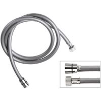 Товар: Душевой шланг Remer 332CNMT150 Серый металлик - фото 2 Душевой шланг Remer 332CNMT150 Серый металлик — фото 2, Комплектующие для душевого оборудования