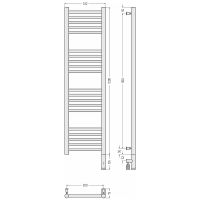 Электрический полотенцесушитель Сунержа Богема 3.0 прямая 1200x300 R 00-5805-1230 Хром — фото 2, Электрические полотенцесушители
