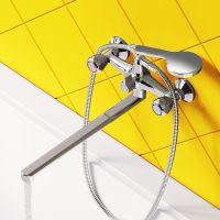 Смеситель для ванны Dorff Modern D7095000 универсальный Хром — фото 2, Смеситель для ванны