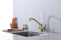 Смеситель для кухни Raglo R80.62.03 Золото матовое Белый — фото 8, Смесители для кухни