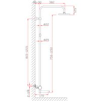 Товар: Душевая система Bronze de Luxe Avantgarde 2039RGB Черная Розовое золото - фото 4 Душевая система Bronze de Luxe Avantgarde 2039RGB Черная Розовое золото — фото 4, Душевые системы