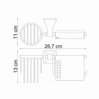 Товар: Wern K-2559 Держатель туалетной бумаги и освежителя - фото 4 Wern K-2559 Держатель туалетной бумаги и освежителя — фото 4, Держатели туалетной бумаги