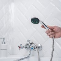 Смеситель для ванны Ростовская Мануфактура Сантехники SL118-140 универсальный Хром — фото 6, Для душа и ванны