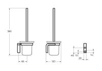 Товар: Щетка для унитаза CEZARES ULTIMA CZR-F-8932 - фото 2 Щетка для унитаза CEZARES ULTIMA CZR-F-8932 — фото 2, Ершики для унитаза