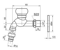 Кран для одного типа воды Bronze de Luxe 21978/1 Бронза с аэратором — фото 2, Краны