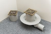 Товар: Решетка для трапа Bronze de Luxe Узоры 10x10 21962 Бронза - фото 2 Решетка для трапа Bronze de Luxe Узоры 10x10 21962 Бронза — фото 2, Трапы для душа