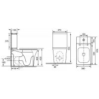 Товар: Унитаз компакт Azario Candy AZ-1503B с бачком и сиденьем Микролифт - фото 5 Унитаз компакт Azario Candy AZ-1503B с бачком и сиденьем Микролифт — фото 5, Унитазы