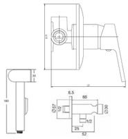 Гигиенический душ со смесителем ESKO SHS4in1 Хром — фото 3, Гигиенические души