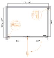 Товар: Душевой уголок CEZARES BELLAGIO-AH-1-120/100-C-BORO - фото 2 Душевой уголок CEZARES BELLAGIO-AH-1-120/100-C-BORO — фото 2, Прямоугольные душевые уголки