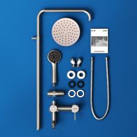 Душевая система Dorff Logic D0703000SS Нержавеющая сталь — фото 5, Душевые стойки