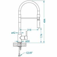Товар: Смеситель для кухни Alveus Lyra-S Chr 1132184 Хром Черный - фото 3 Смеситель для кухни Alveus Lyra-S Chr 1132184 Хром Черный — фото 3, Смесители для кухни