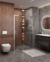 Душевая дверь CEZARES MOLVENO-BF-1-110-C-Cr-IV — фото 1, Душевые двери в нишу