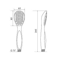 Ручной душ Melodia della vita Prime MKP20569P Хром — фото 4, Лейки для душа